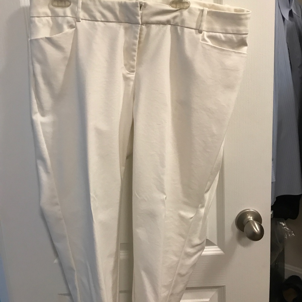 Eloquii off white Kady fit pants